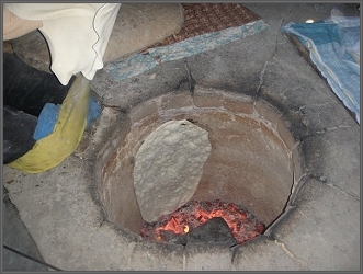 Baking unleavened bread